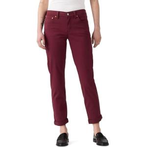 imageLevis Womens New Boyfriend Jeans Also Available in PlusNew Merlot Twill