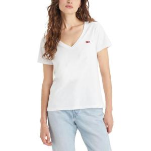 imageLevis Womens Perfect VNeck TShirtWhite