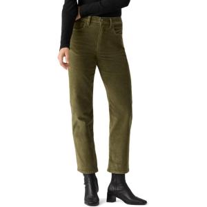 imageLevis Womens Ribcage Straight Ankle JeansNew Ivy Green Corduroy  Stretch