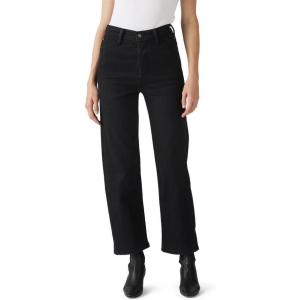 imageLevis Womens Riveted Ribcage Straight Ankle JeansFlash Black