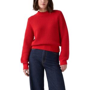 imageLevis Womens Snowflake Crew PulloverNew Anneli Geo True Red