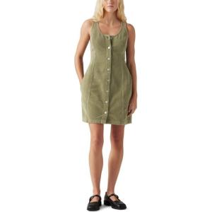 imageLevis Womens Tuli Denim Mini DressDeep Lichen Green Cord