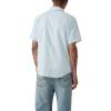 imageLevis Mens Classic 1 Pocket Short Sleeve Button Up Shirt Also Available in BigEddie Stripe Niagara Mist Cotton Linen