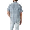 imageLevis Mens Classic 1 Pocket Short Sleeve Button Up Shirt Also Available in BigLeon Plaid Steam Blue Cotton Linen