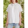 imageLevis Mens Classic 1 Pocket Short Sleeve Button Up Shirt Also Available in BigNew Francis Floral Bright White Print