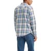 imageLevis Mens Classic Western Shirt Also Available in Big ampamp TallNew Zeke Plaid Bleached Denim
