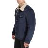 imageLevis Mens Corduroy Sherpa Lined Trucker JacketNavy Wide Wale Corduroy