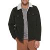 imageLevis Mens Corduroy Sherpa Lined Trucker JacketOlive Corduroy