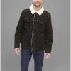 imageLevis Mens Corduroy Sherpa Lined Trucker JacketOlive Corduroy