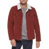 imageLevis Mens Corduroy Sherpa Lined Trucker JacketRust Corduroy