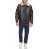 imageLevis Mens Faux Leather Aviator Bomber Jacket with Sherpa CollarDark Brown