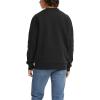 imageLevis Mens Graphic Crewneck SweatshirtJet Black Fleece