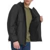 imageLevis Mens Hooded Rain Jacket ampamp WindbreakerBlack