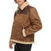 imageLevis Mens Mixed Media Faux Shearling JacketBrown