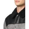 imageLevis Mens Mixed Media Faux Shearling JacketCharcoal