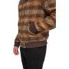 imageLevis Mens Mixed Media Western Plaid Bomber JacketBrown Ombre