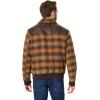 imageLevis Mens Mixed Media Western Plaid Bomber JacketBrown Ombre