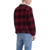 imageLevis Mens Relaxed Fit TruckerNew Harvey Plaid Rhythmic Red