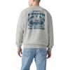 imageLevis Mens Relaxed Graphic Crewneck SweatshirtNew Heritage Americana Levis Mid Tone Heather Grey