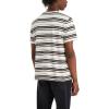 imageLevis Mens Short Sleeve Classic Pocket Tee Available in BigNew Sophmore Stripe Cloud Dancer