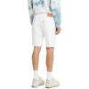 imageLevis Mens Slim Cut Off Jean ShortsWhiteBull DenimStretch