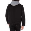 imageLevis Mens Washed Cotton Hooded Military JacketBlackQuilted Lining