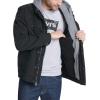 imageLevis Mens Washed Cotton Hooded Military JacketBlackSherpa Lined