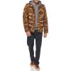 imageLevis Mens Washed Cotton Hooded Military JacketBrown CamoSherpa Lined