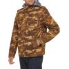 imageLevis Mens Washed Cotton Hooded Military JacketBrown CamoSherpa Lined
