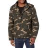 imageLevis Mens Washed Cotton Hooded Military JacketCamoQuilted Lining