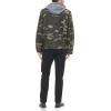 imageLevis Mens Washed Cotton Hooded Military JacketCamoQuilted Lining