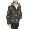 imageLevis Mens Washed Cotton Hooded Military JacketCamoSherpa Lined