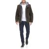 imageLevis Mens Washed Cotton Hooded Military JacketDark BrownQuilted Lining