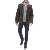 imageLevis Mens Washed Cotton Hooded Military JacketDark BrownQuilted Lining