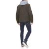 imageLevis Mens Washed Cotton Hooded Military JacketDark BrownQuilted Lining