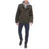 imageLevis Mens Washed Cotton Hooded Military JacketDark BrownSherpa Lined
