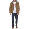 imageLevis Mens Washed Cotton Hooded Military JacketKhakiSherpa Lined