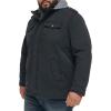 imageLevis Mens Washed Cotton Hooded Military JacketNavySherpa Lined