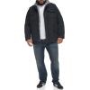 imageLevis Mens Washed Cotton Hooded Military JacketNavySherpa Lined
