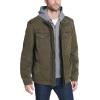 imageLevis Mens Washed Cotton Hooded Military JacketOliveQuilted Lining