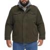 imageLevis Mens Washed Cotton Hooded Military JacketOliveSherpa Lined
