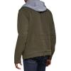 imageLevis Mens Washed Cotton Hooded Military JacketOliveSherpa Lined