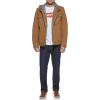 imageLevis Mens Washed Cotton Hooded Military JacketWorker BrownSherpa Lined
