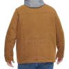 imageLevis Mens Washed Cotton Hooded Military JacketWorker BrownSherpa Lined