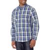 imageLevis Mens Classic One Pocket Long Sleeve Button Up ShirtPeter Plaid Arctic Ice