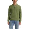 imageLevis Mens Long Sleeve Thermal 3 Button HenleyBluish Olive