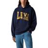 (New) Relaxed Graphic Hoodie Navy Blazer