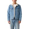imageLevis Mens Sherpa Trucker Jacket Also Available in Big ampamp TallNew Light Stonewash Non Stretch