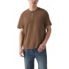 imageLevis Mens Short Sleeve Henley TeeRain Drum