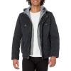 imageLevis Mens Washed Cotton Hooded Military JacketNavyQuilted Lining